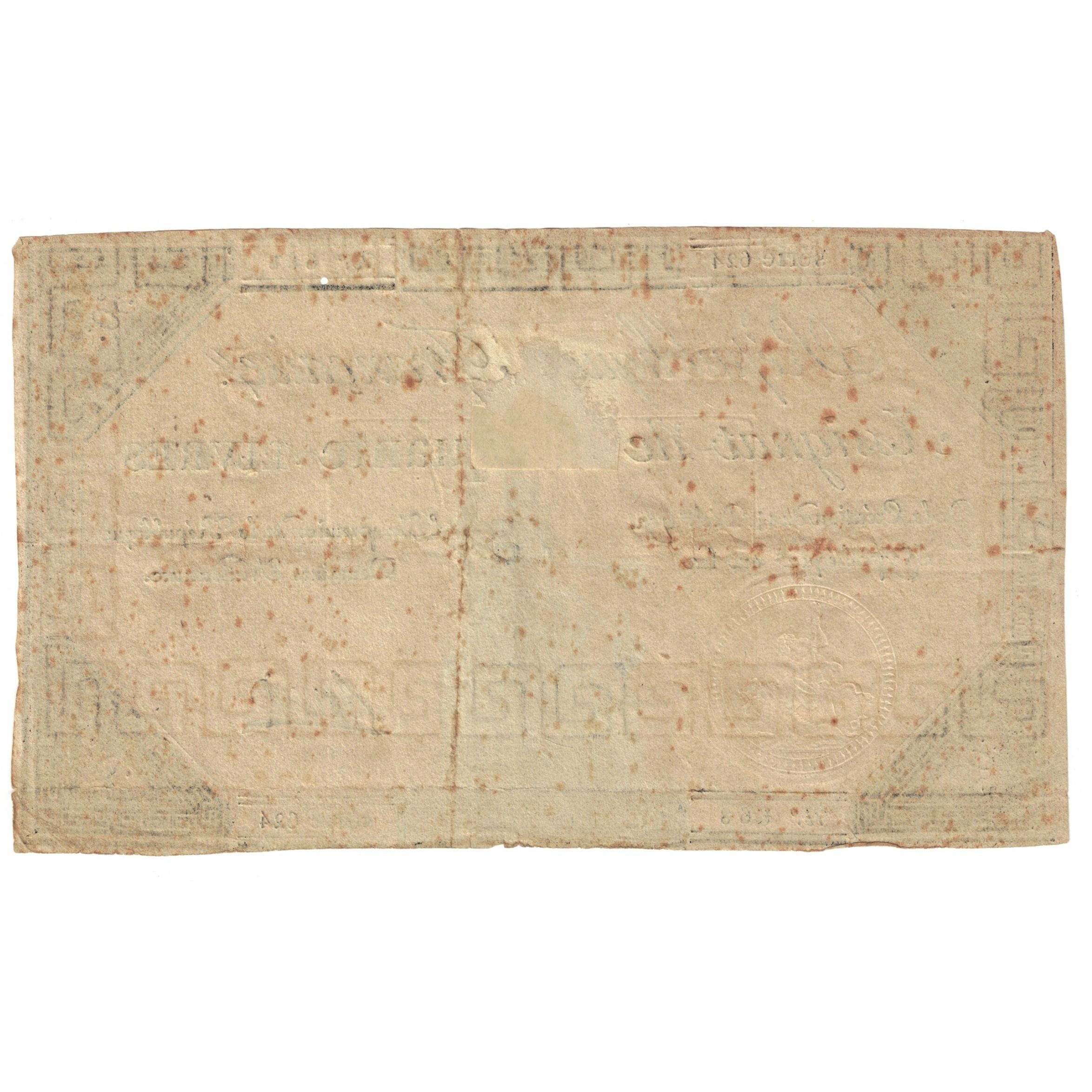 Francia, 50 Livres, 1792, SERIE 624, BC+, KM:A72, Lafaurie:164