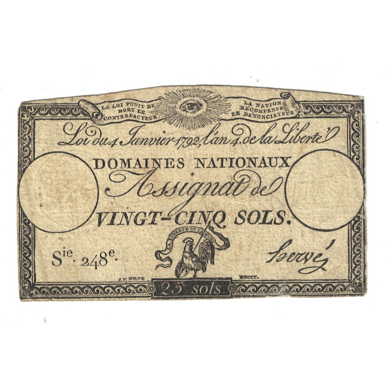 France, 25 Sols, 248, EF(40-45), Fayette:ASS.25A, KM:A55