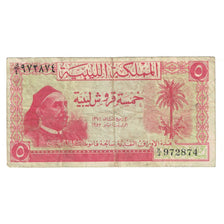 Banknote, Libya, 5 Piastres, 1952, 1952-01-01, KM:12, VF(20-25)