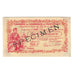 France, 50 Centimes, Specimen, PIROT 100-6, 1916, SPECIMEN, PERPIGNAN, EF(40-45)