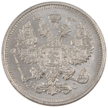 RUSSIA, 20 Kopeks, 1915, Petrograd, KM #22a.2, MS(60-62), Silver, 3.64