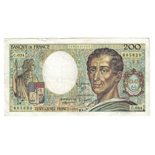França, 200 Francs, Montesquieu, 1985, C.034 885820, VF(30-35), Fayette:70.5