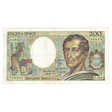 Francia, 200 Francs, Montesquieu, 1985, U.034 790889, MB+, Fayette:70.5, KM:155a