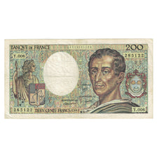 Frankreich, 200 Francs, Montesquieu, 1981, Y.006 285122, S+, Fayette:70.1
