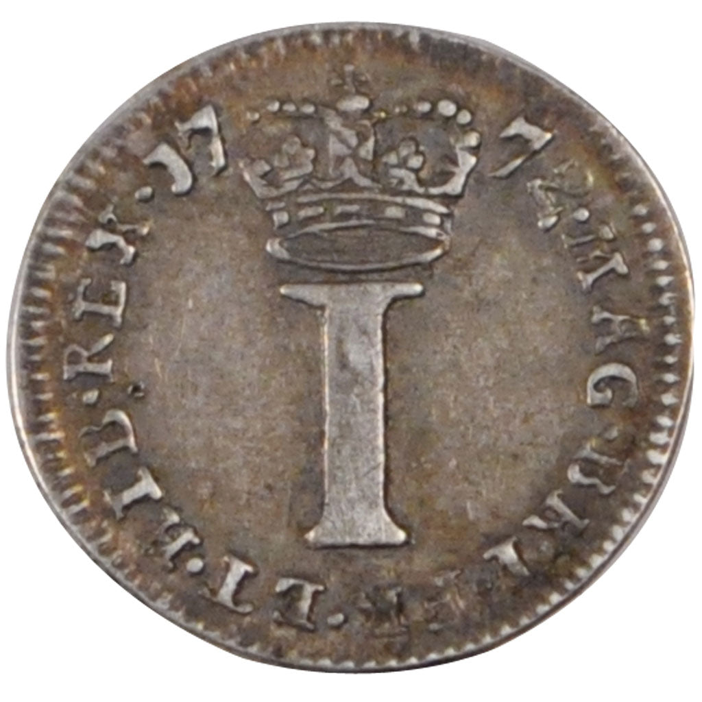 GREAT BRITAIN, Penny, 1772, KM #594, AU(50-53), Silver, 0.53