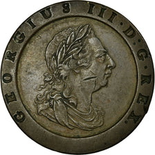 Coin, Great Britain, George III, 2 Pence, 1797, AU(50-53), Copper, KM:619