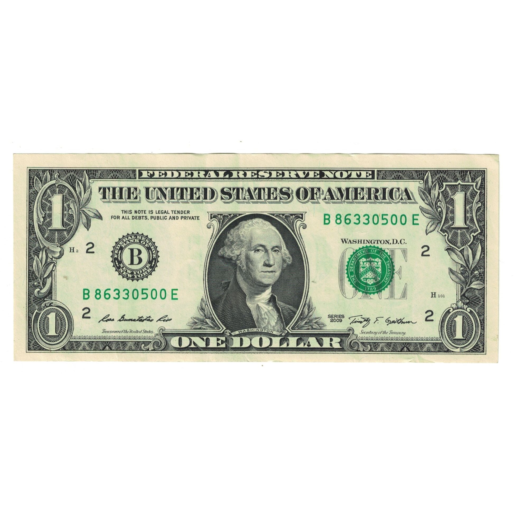 Banknote, United States, One Dollar, 2009, AU(50-53)