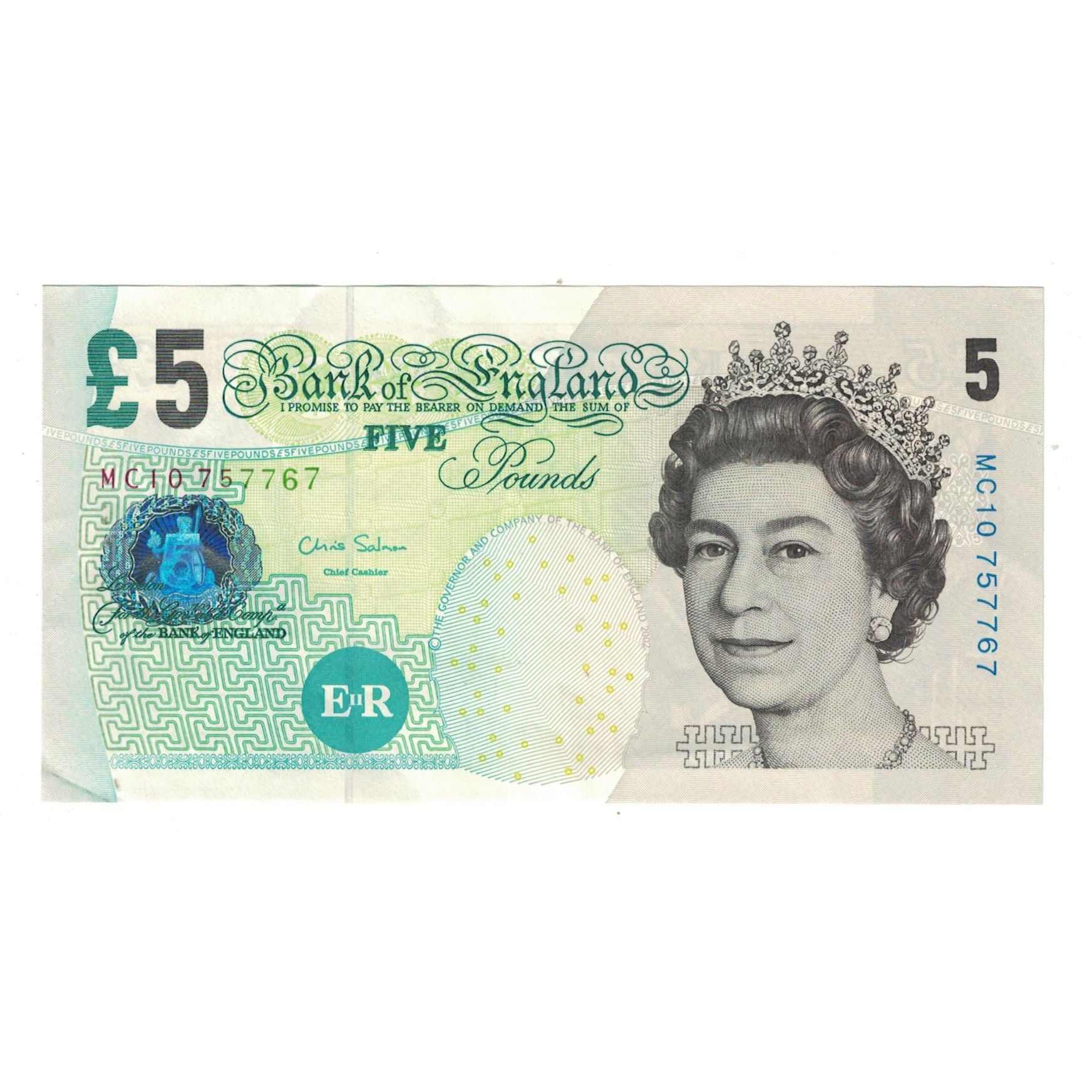 Banknote, Great Britain, 5 Pounds, KM:391c, UNC(60-62)