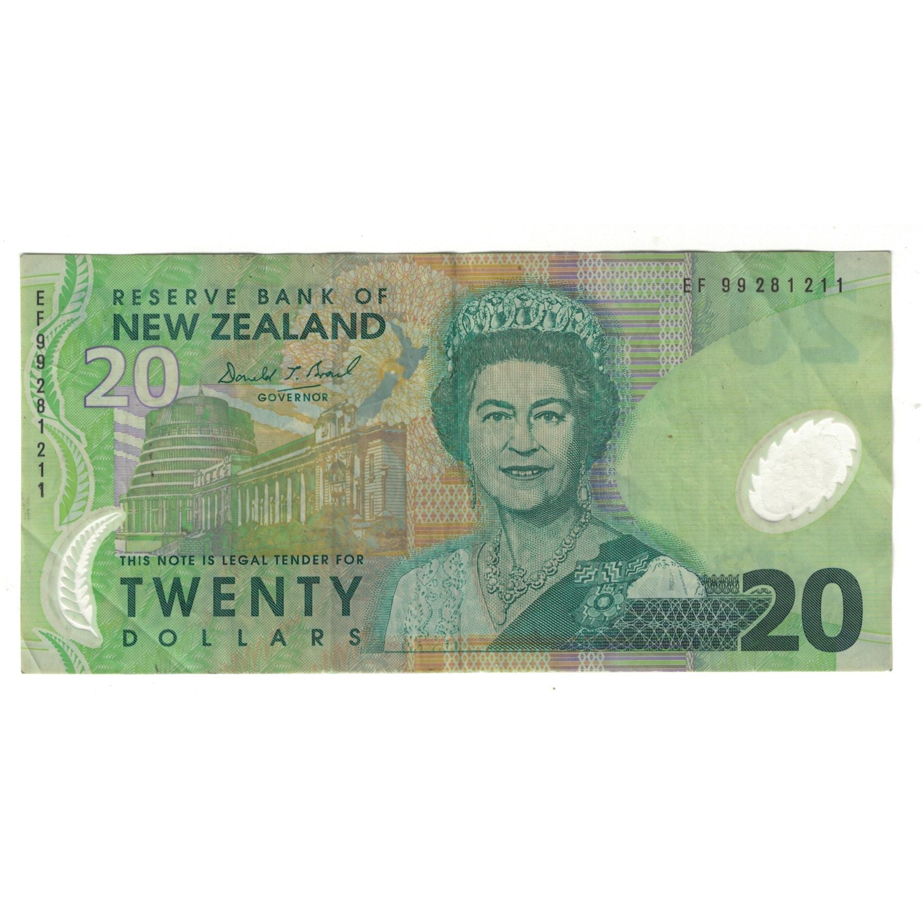 Banknote, New Zealand, 20 Dollars, KM:187a, EF(40-45)