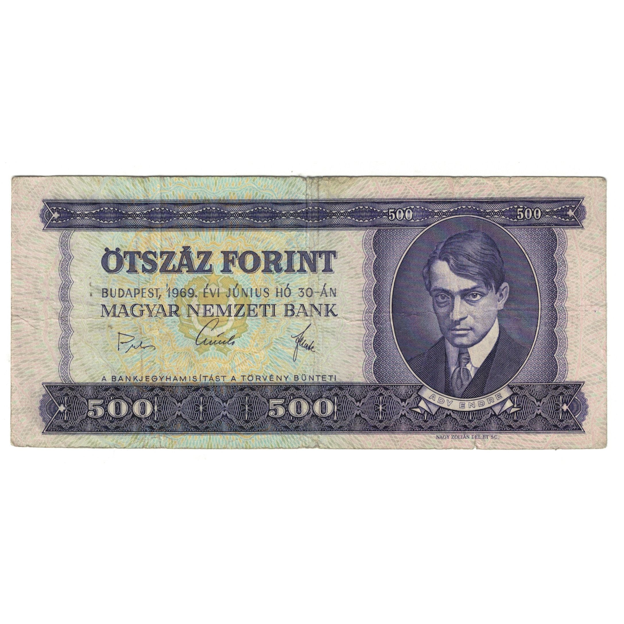 Banknote, Hungary, 500 Forint, 1980, 1980-09-30, KM:172c, VF(30-35)