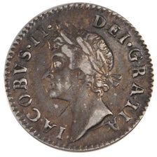 GREAT BRITAIN, 4 Pence, Groat, 1687, KM #455.1, EF(40-45), Silver, 1.84