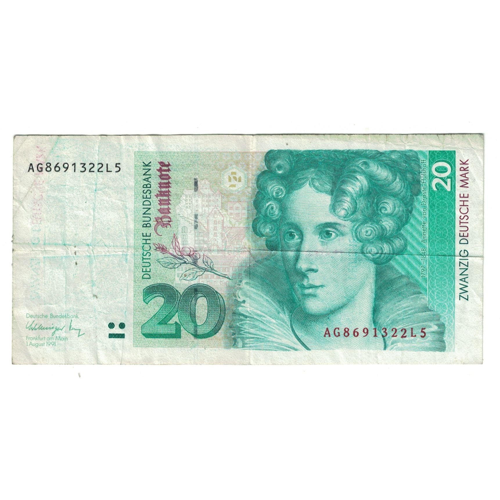 Banknote, GERMANY - FEDERAL REPUBLIC, 20 Deutsche Mark, 1993, 1993-10-01