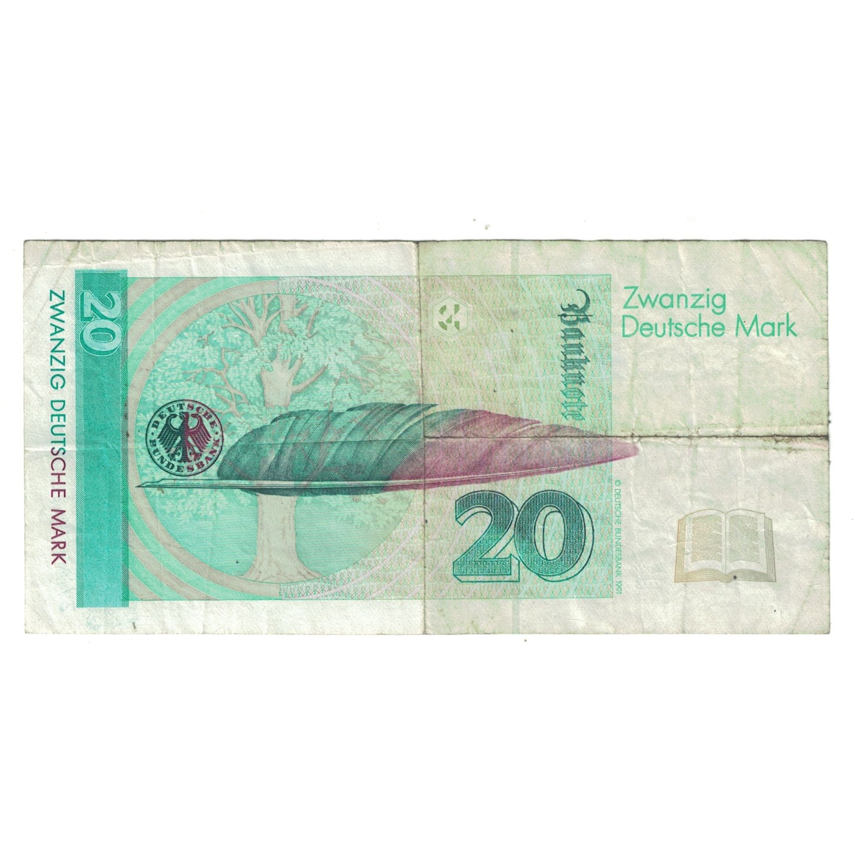Banknote, GERMANY - FEDERAL REPUBLIC, 20 Deutsche Mark, 1993, 1993-10-01