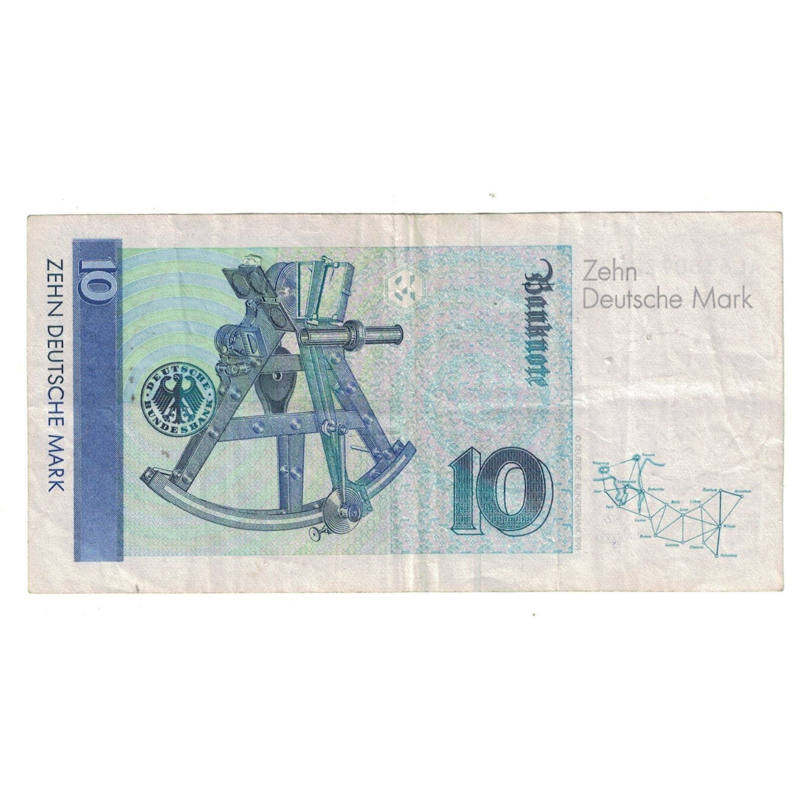 Banknote, GERMANY - FEDERAL REPUBLIC, 10 Deutsche Mark, 1989, 1989-01-02