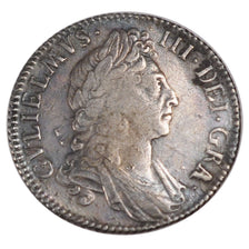 GREAT BRITAIN, Shilling, 1697, KM #497.1, VF(30-35), Silver, 5.91
