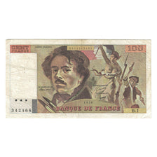 France, 100 Francs, Delacroix, 1978, B.1 342468, TB+, Fayette:68.01, KM:154h