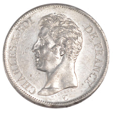 FRANCE, Charles X, 5 Francs, 1825, Lille, KM #720.13, AU(55-58), Silver,...