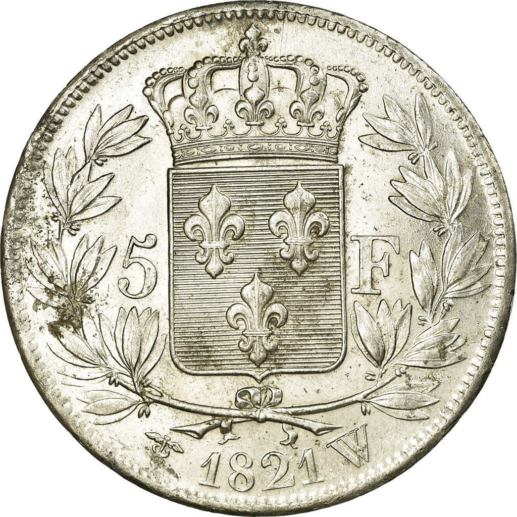Monnaie, France, Louis XVIII, Louis XVIII, 5 Francs, 1821, Lille, SUP+, Argent