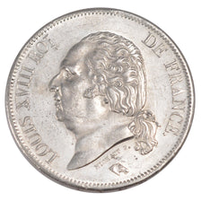 FRANCE, Louis XVIII, 5 Francs, 1823, Lille, KM #711.13, MS(60-62), Silver,...