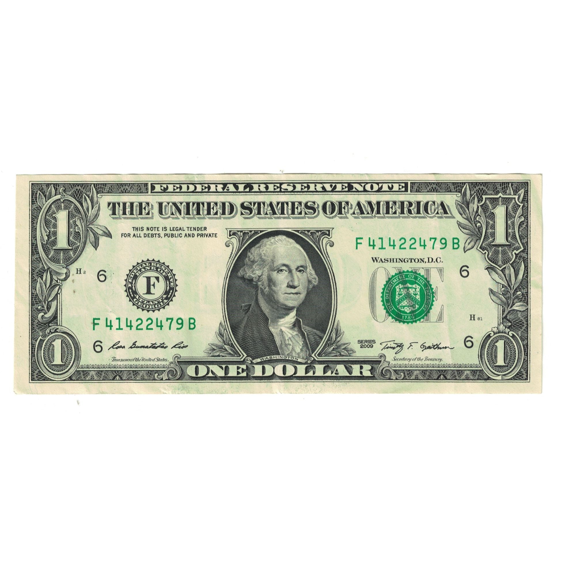 Geldschein, Vereinigte Staaten, One Dollar, 2009, VZ
