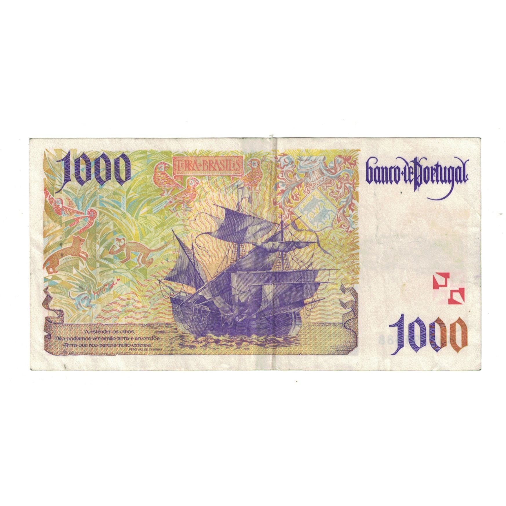 Billet, Portugal, 1000 Escudos, 1996, 1996-10-31, KM:188b, TTB