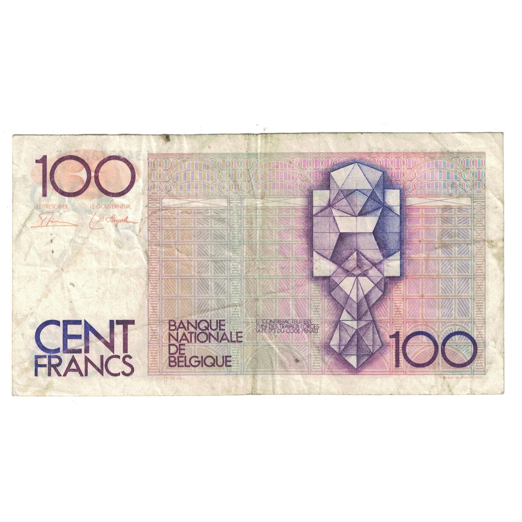 Banknote, Belgium, 100 Francs, KM:142a, VF(30-35)