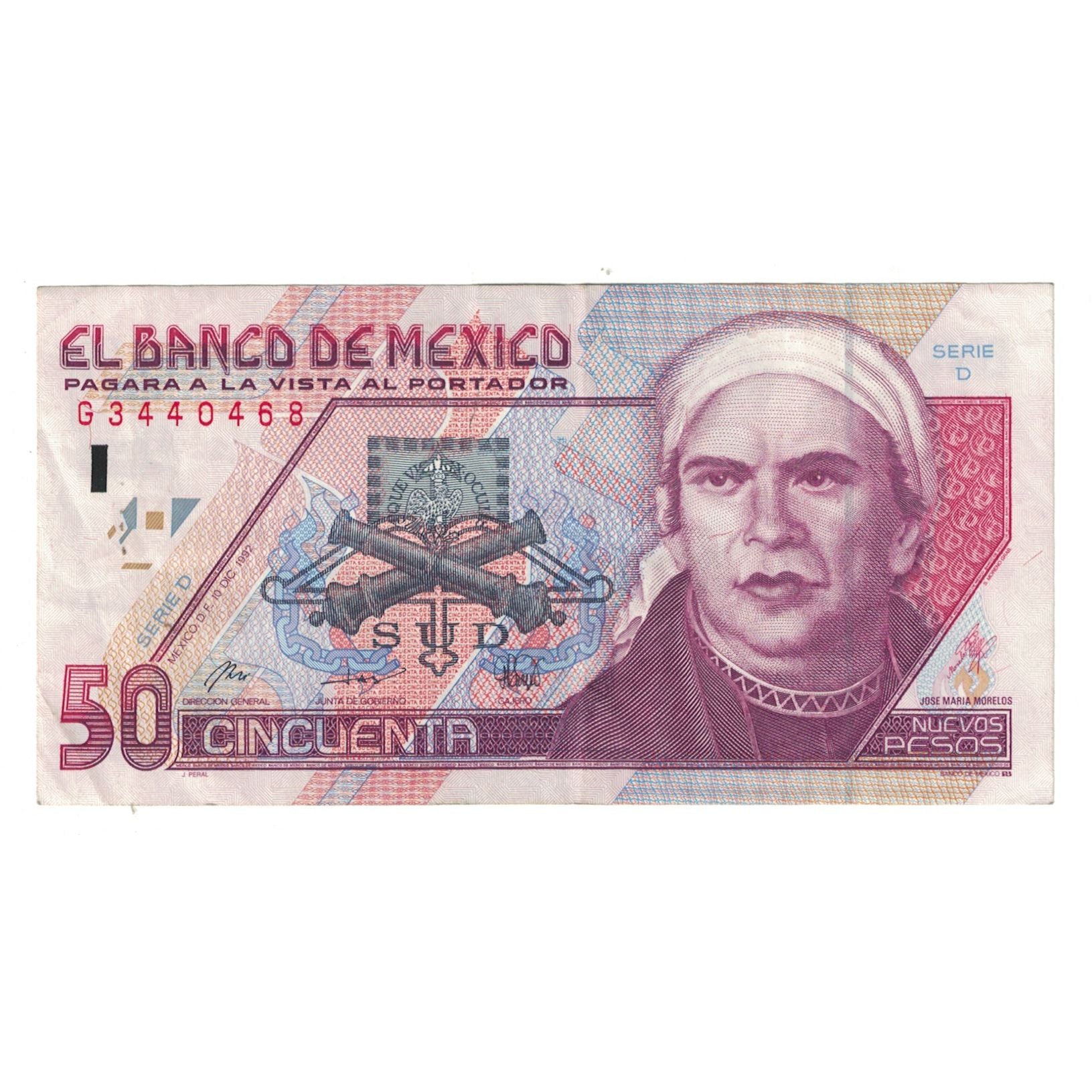 Geldschein, Mexiko, 50 Nuevos Pesos, 1992, 1992-12-10, KM:101, VZ
