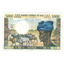 Banknote, Mali, 5000 Francs, Undated (1972-84), KM:14b, UNC(60-62)