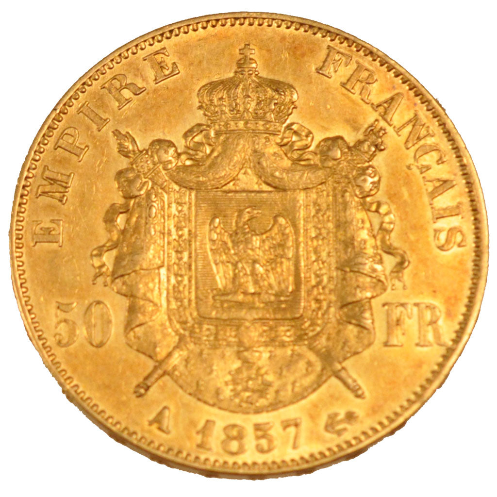 Second Empire, 50 Francs or Napoléon III tête nue