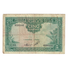 Banknote, FRENCH INDO-CHINA, 5 Piastres = 5 Kip, KM:101, VF(20-25)