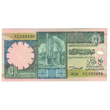 Nota, Líbia, 1/4 Dinar, KM:57b, UNC(65-70)