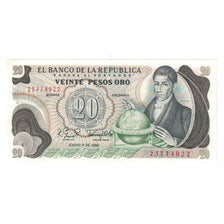 Banknote, Colombia, 20 Pesos Oro, 1982, 1982-01-01, KM:409d, UNC(65-70)