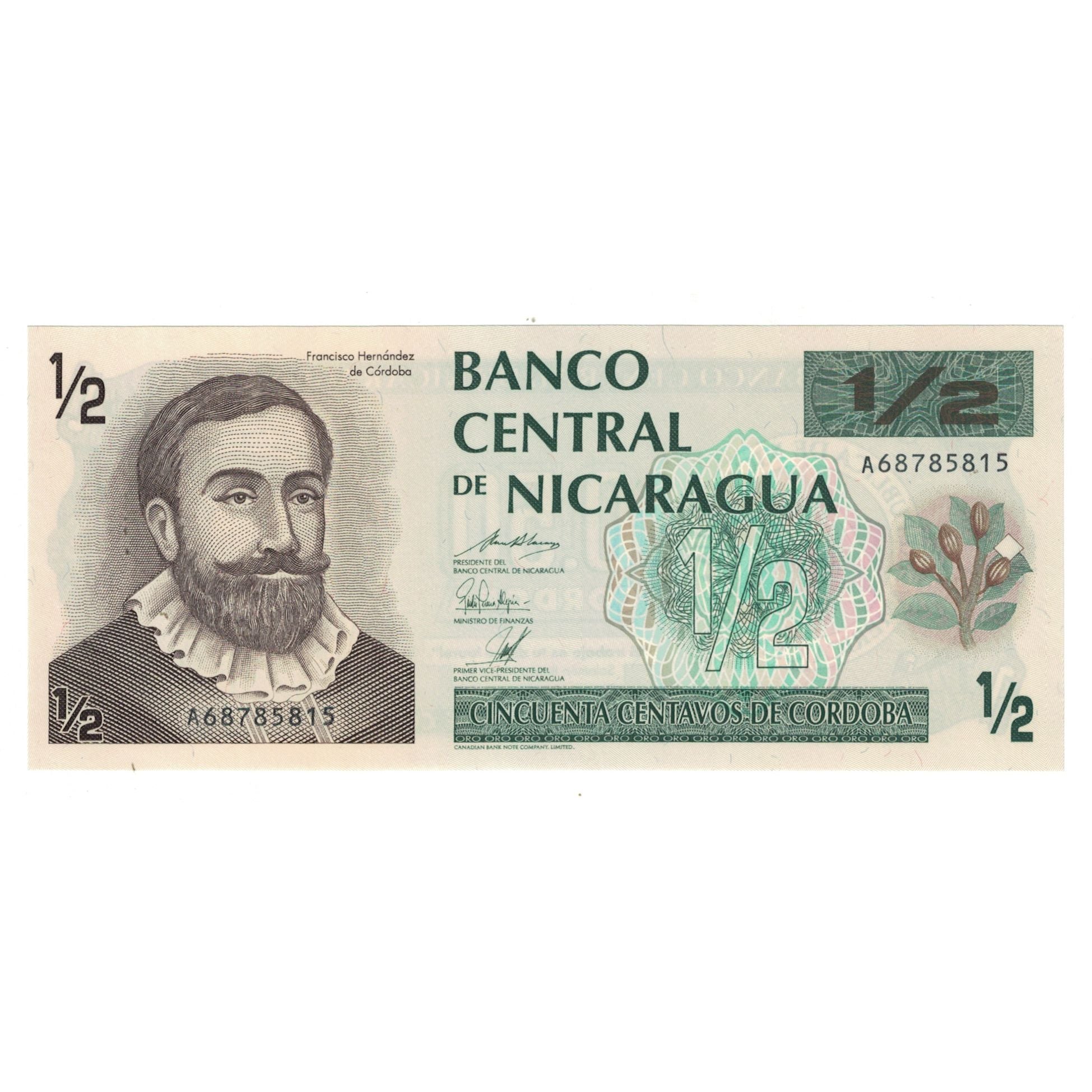 Banconote, Nicaragua, 1/2 Cordoba, KM:171, FDS