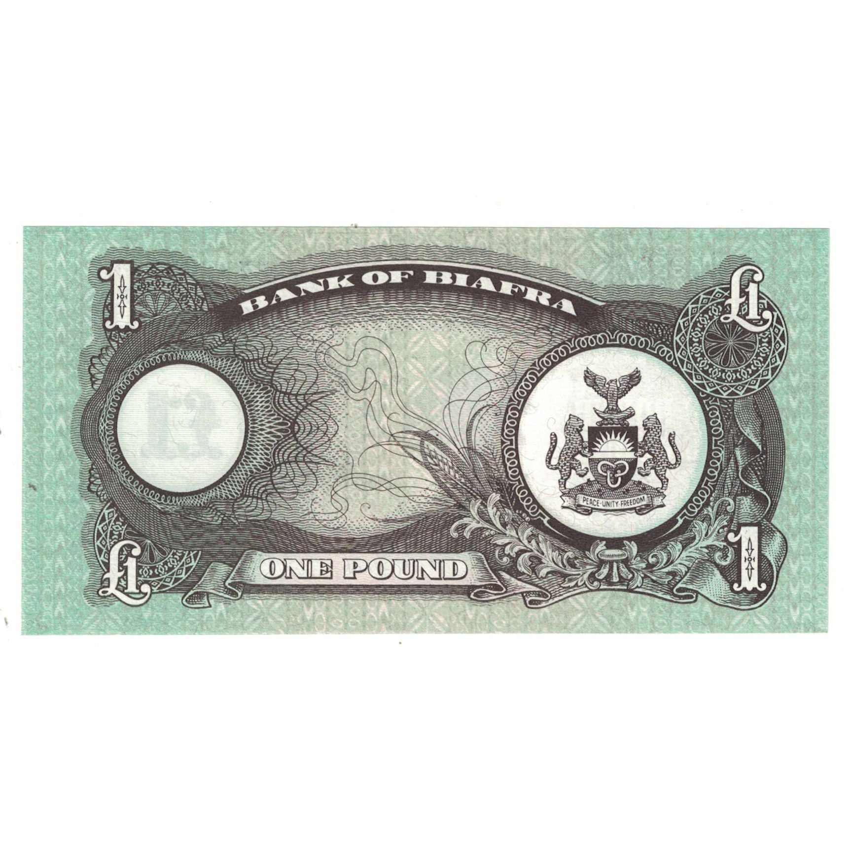 Nota, Biafra, 1 Pound, KM:5a, UNC(65-70)