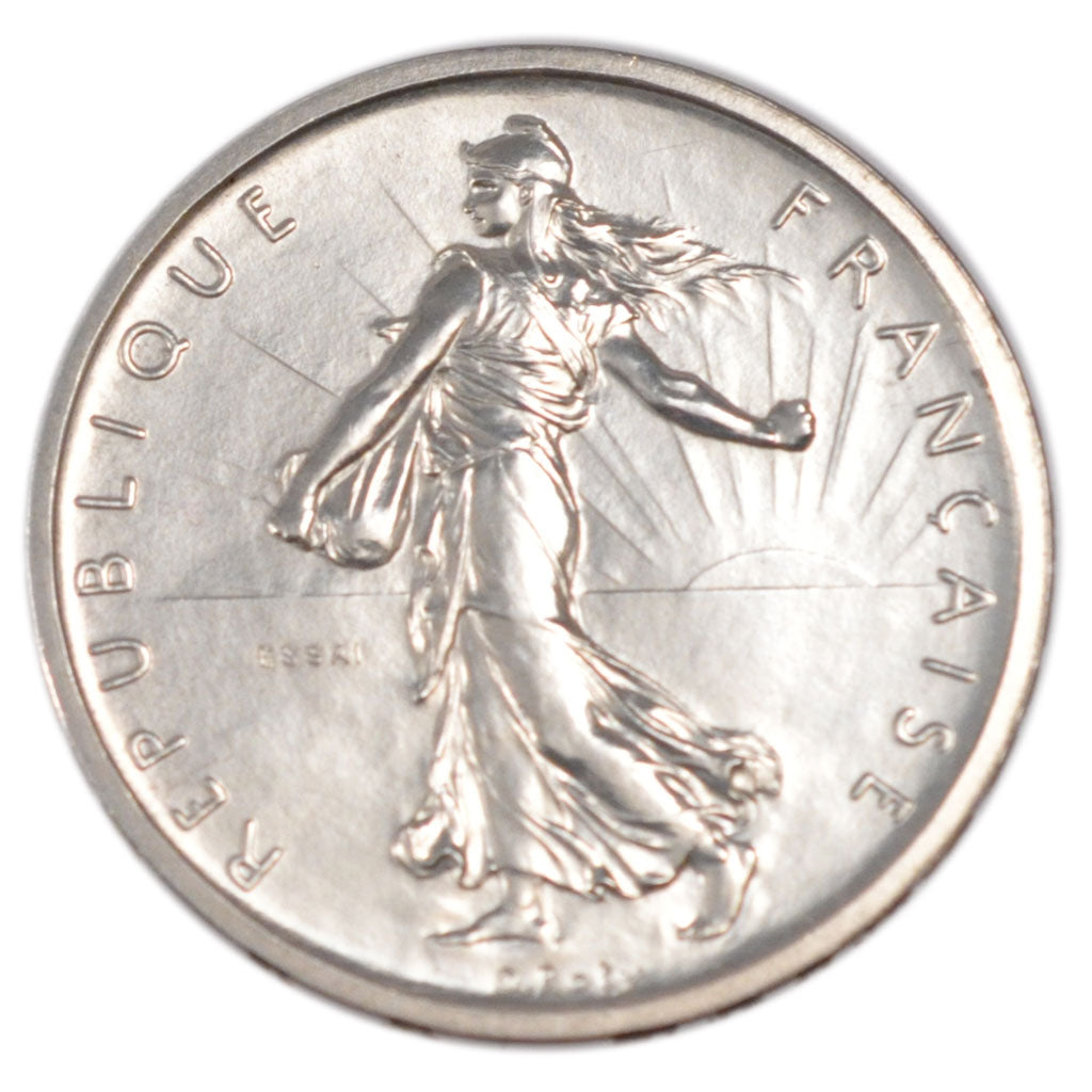 FRANCE, 5 Francs, 1959, MS(65-70), Silver, Gadoury #770, 12.00
