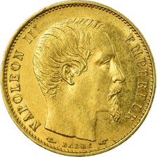 Moneda, Francia, Napoleon III, Napoléon III, 5 Francs, 1854, Paris, EBC+, Oro
