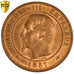 France, Napoleon III, 10 Centimes, 1857 A, Paris, KM:771.1, PCGS MS65RB