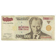 Banknote, Turkey, 5,000,000 Lira, L.1970, KM:210, VF(20-25)