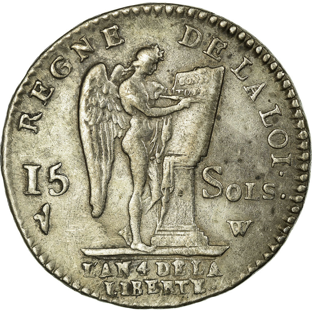 Coin, France, 15 sols françois, 15 Sols, 1/8 ECU, 1792, Lille, EF(40-45)