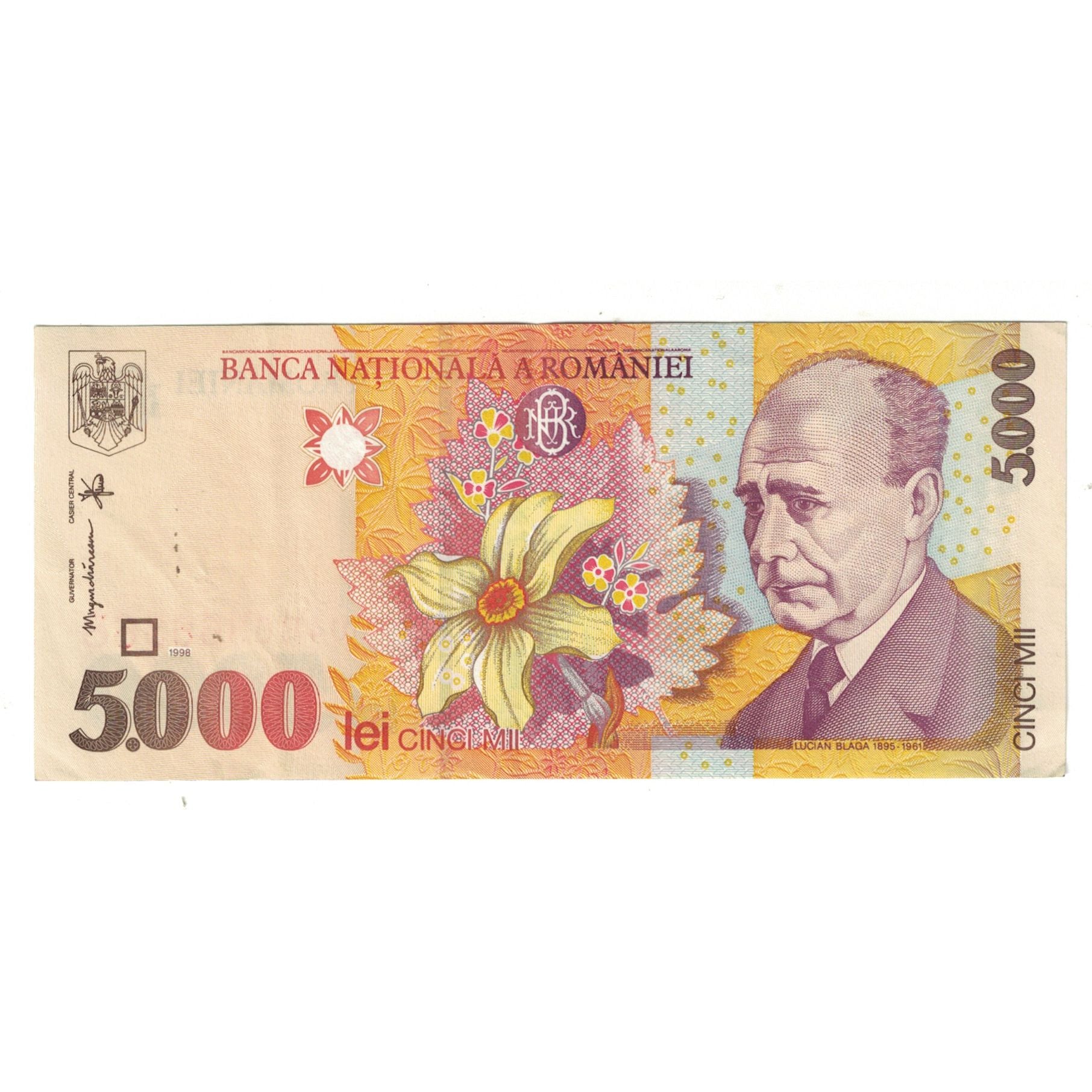 Banconote, Romania, 5000 Lei, 1998, KM:107a, SPL-