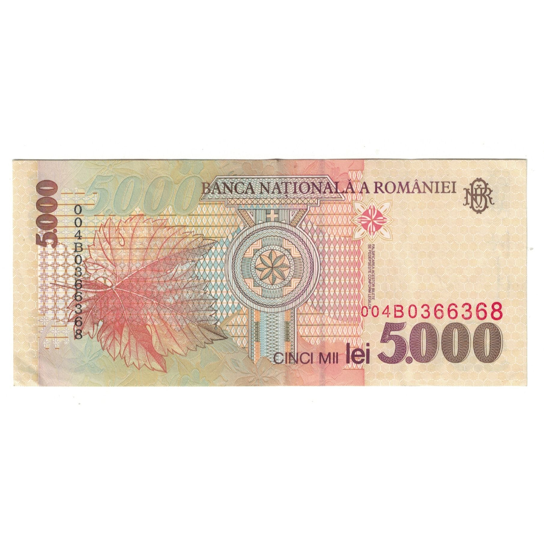 Banconote, Romania, 5000 Lei, 1998, KM:107a, SPL-