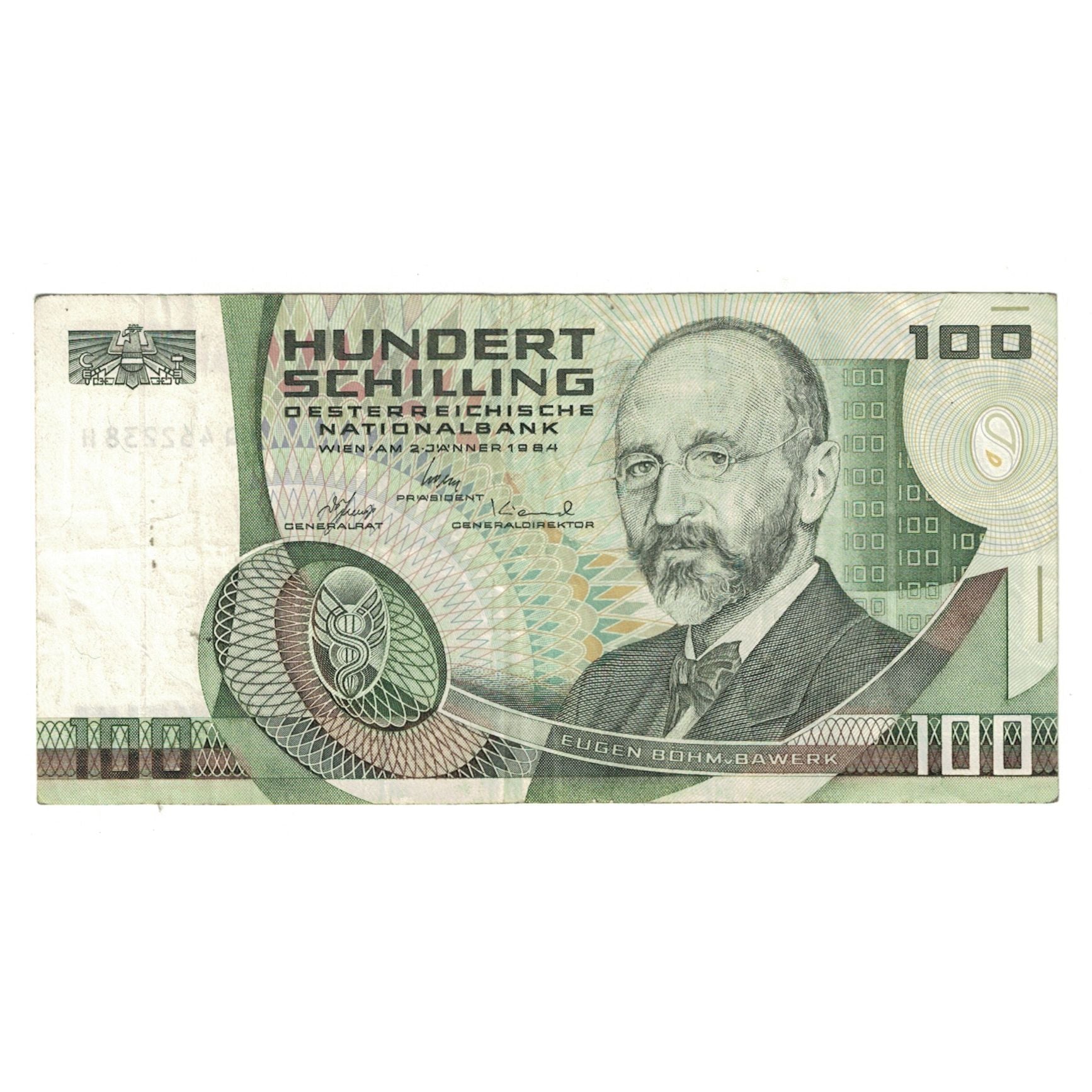 Banknote, Austria, 100 Schilling, 1984, 1984-01-02, KM:150, EF(40-45)