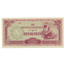 Banknote, Burma, 10 Rupees, KM:16a, AU(55-58)