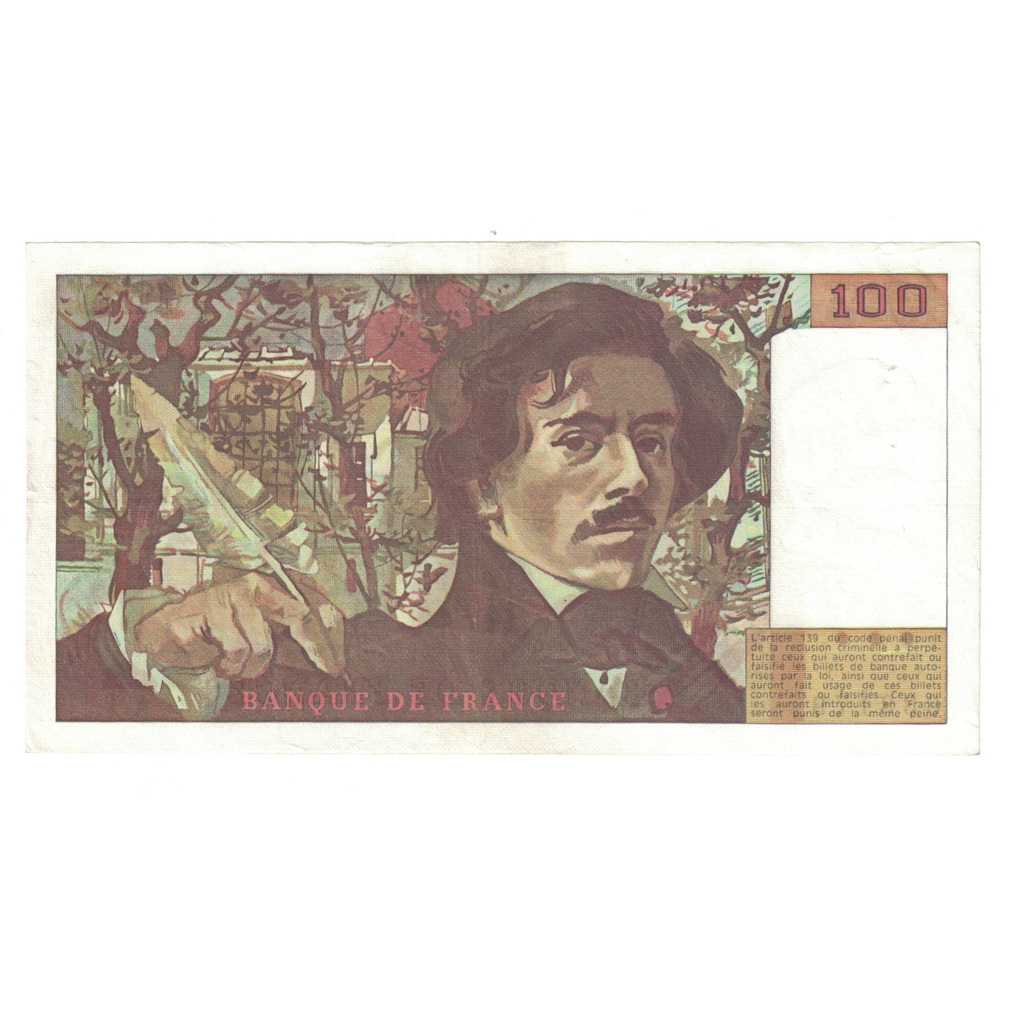 Frankreich, 100 Francs, Delacroix, 1978, A.1333179, VZ, Fayette:68.1, KM:154a