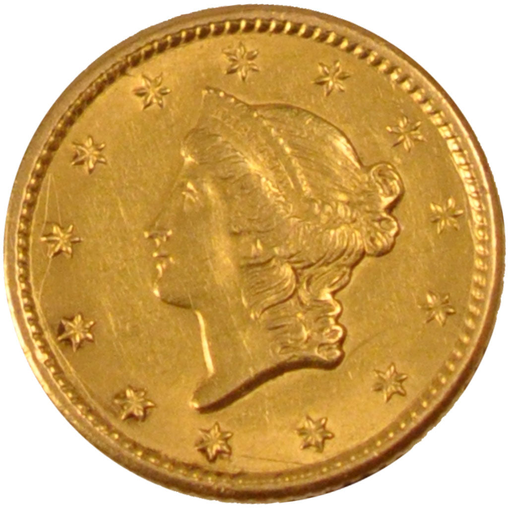 UNITED STATES, Liberty Head - Type 1, Dollar, 1849, U.S. Mint, KM #73,...