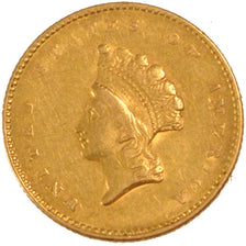 UNITED STATES, Indian Head - Type 2, Dollar, 1855, U.S. Mint, KM #83,...