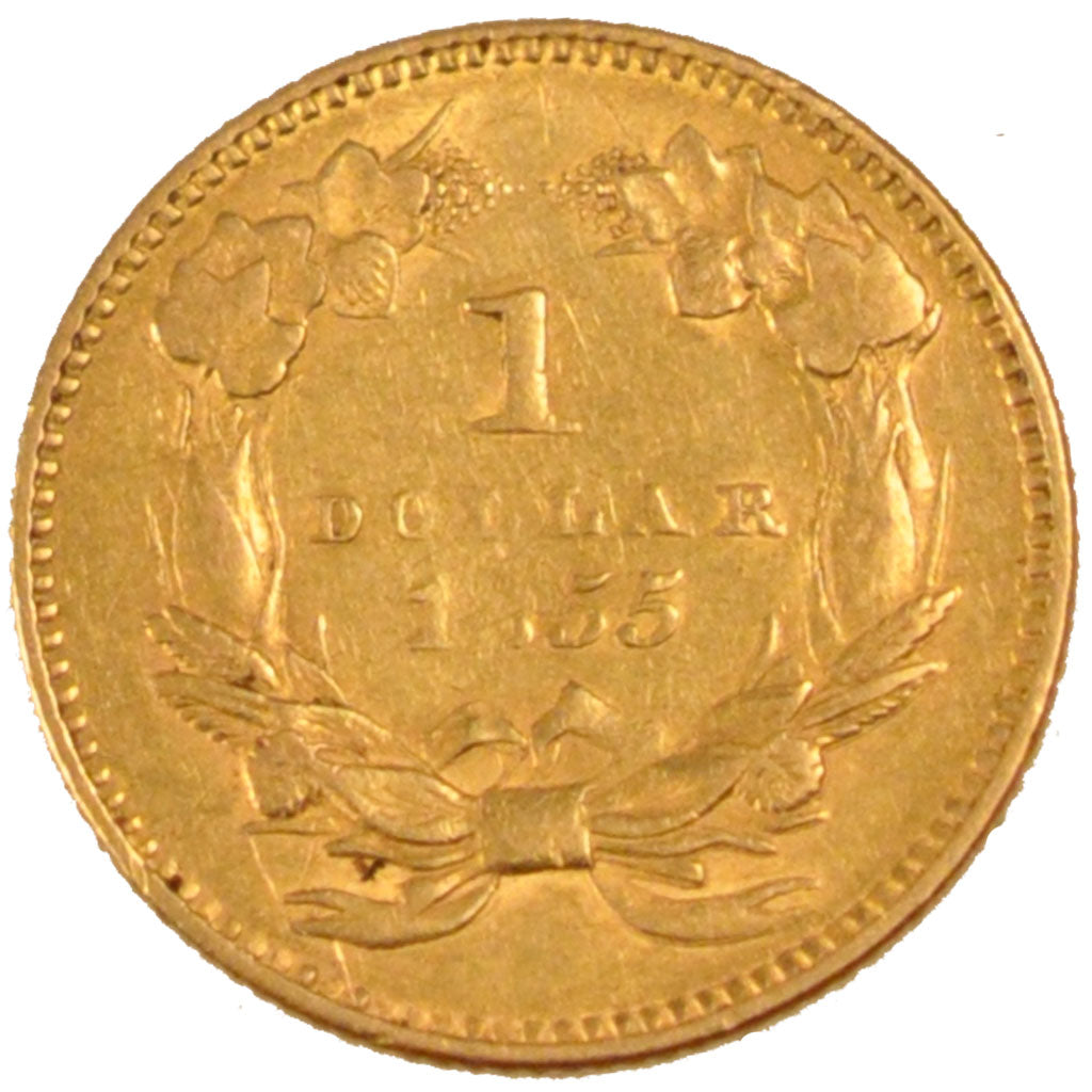 UNITED STATES, Indian Head - Type 2, Dollar, 1855, U.S. Mint, KM #83,...