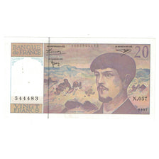 France, 20 Francs, Debussy, 1997, N.057544483, AU(55-58), Fayette:66TERa057