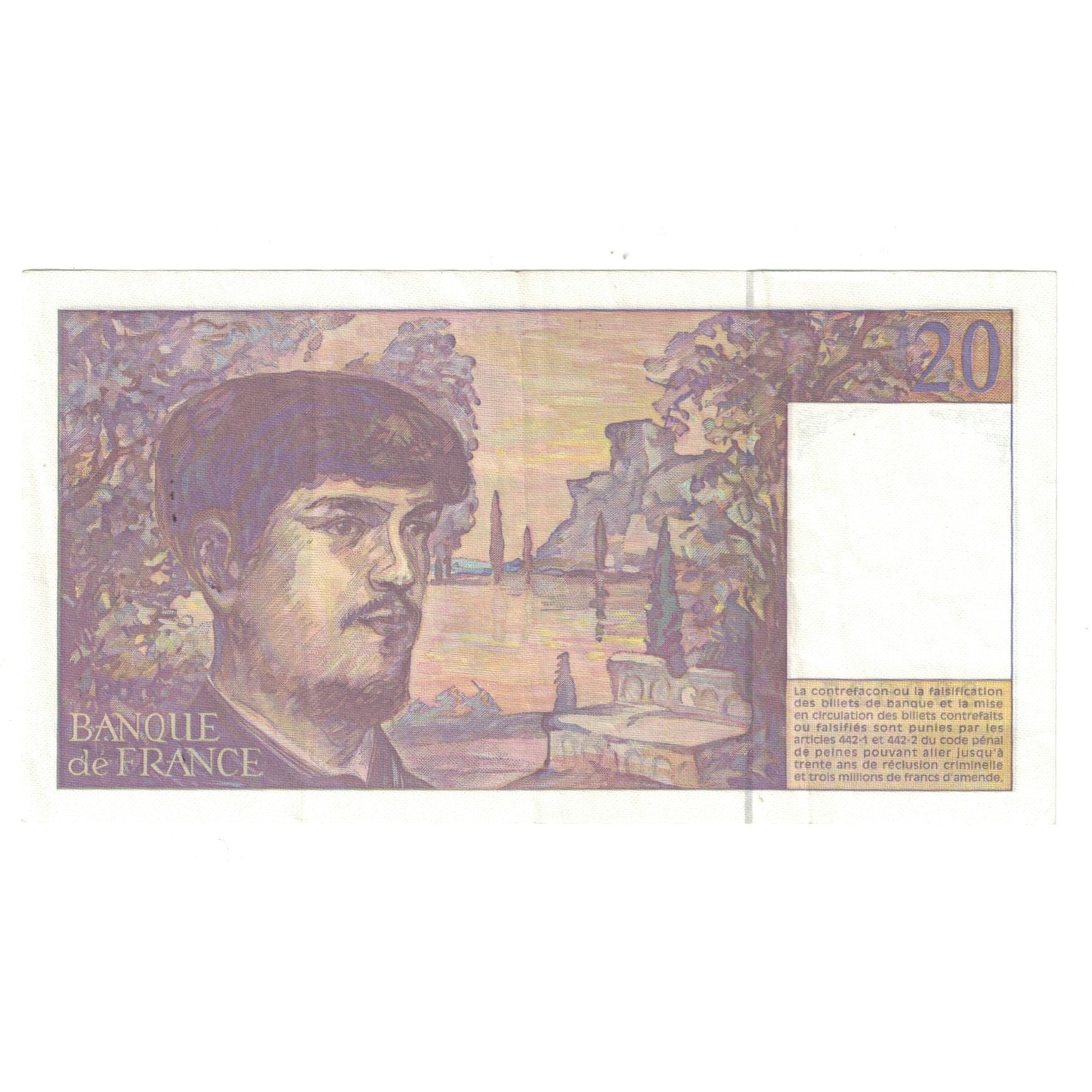 Francia, 20 Francs, Debussy, 1997, O.061290627, SPL-, Fayette:66TER.a61, KM:151g