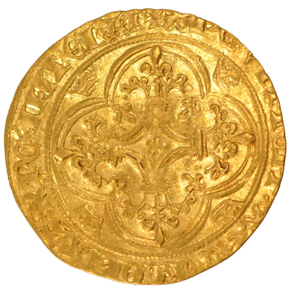 FRANCE, Ecu d'or, Saint André Villeneuve Les Avignon, AU(50-53), Gold, Duplessy 